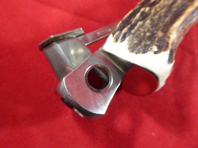 Beautiful Large Vintage Real Stag Horn Cigar Cutter – by M.& W.Co. Ltd circa 1950 — image 3