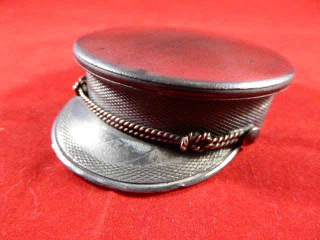 Antique Silver Plated American Postman's Hat Table Snuffbox - William Barthman of New York circa 1890 — image 10