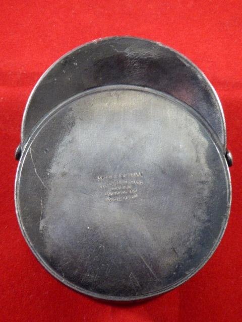 Antique Silver Plated American Postman's Hat Table Snuffbox - William Barthman of New York circa 1890 — image 5