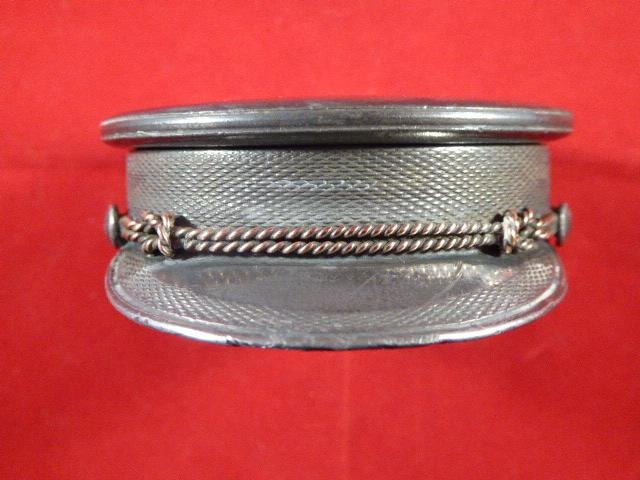Antique Silver Plated American Postman's Hat Table Snuffbox - William Barthman of New York circa 1890 — image 8