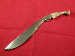 Vintage Solid Brass Kukri Letter Opener