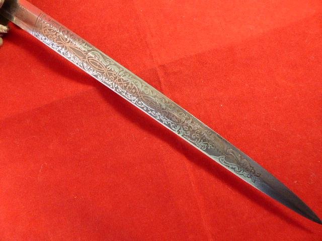German Army Officers Dress Dagger with Double Etched Blade by E & F HORSTER — image 7