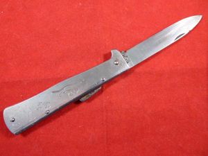 Post WW2 Mercater K55K “Black Cat” Lockback Knife by ICEL