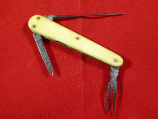 Rare Antique Folding Combination Cigar Holder with Knife and Piercer by J.Nowill & Sons c1890 — image 10