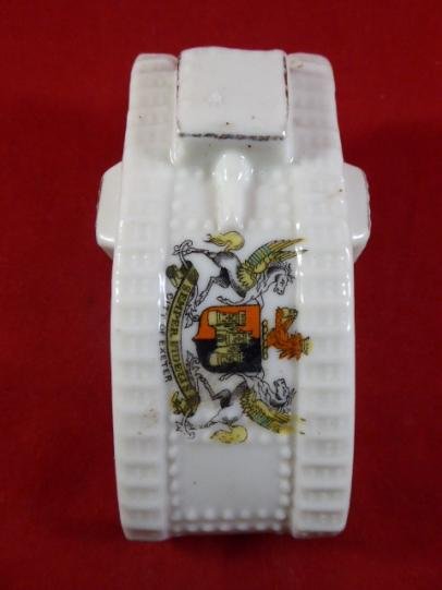 Arcadian Crested China WW1 British Tank – Mark IV - EXETER - c1917 — image 2