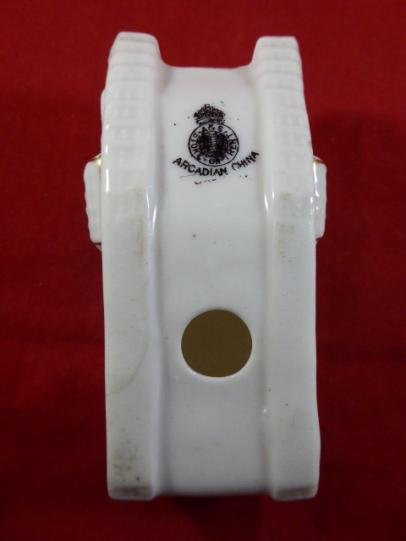 Arcadian Crested China WW1 British Tank – Mark IV - EXETER - c1917 — image 4