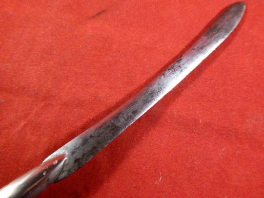 Unusual British WW2 Bullet Trench Art Letter Opener with Leather Sheath — image 7