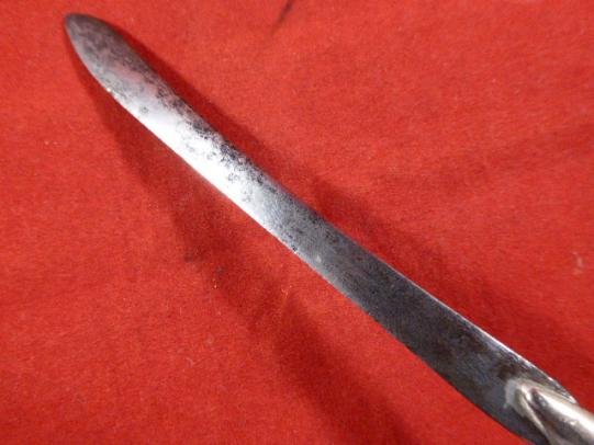 Unusual British WW2 Bullet Trench Art Letter Opener with Leather Sheath — image 9