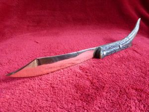 WW1 Period Trench Art Letter Opener with Brass Bowie Shaped …