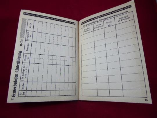 Original WW2 DAF (Deutsche Arbeitsfront) German Workers Syndicate Members ID Book to Anton Kreissl – 1940 to 1945 — image 7