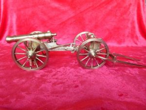 Stunning Example of a Large Handmade Brass Napoleonic Field Cannon …