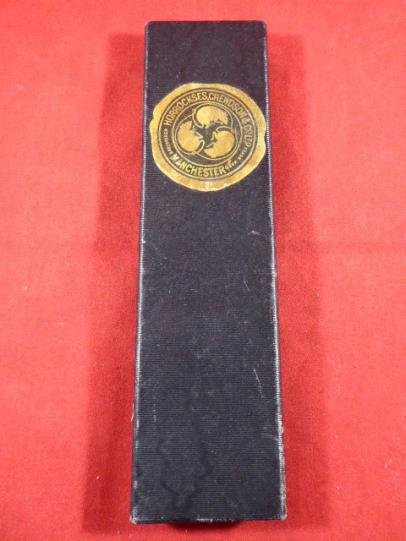 Antique “Leopard Shirtings” Brass Letter Opener Advertising Horrockses Crewdson & Co Ltd c1889 with Case — image 3