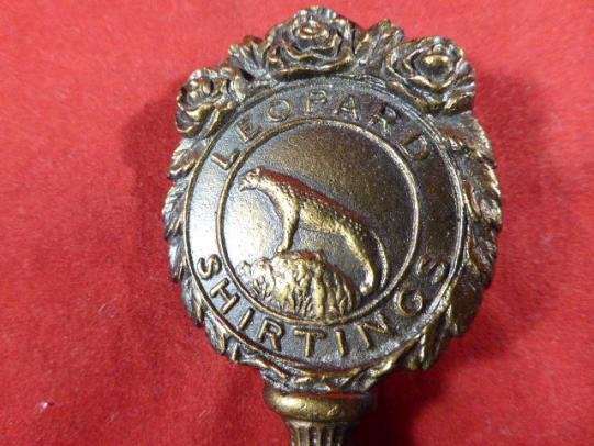 Antique “Leopard Shirtings” Brass Letter Opener Advertising Horrockses Crewdson & Co Ltd c1889 with Case — image 9