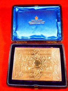 Beautiful Cased Antique Hallmarked Silver Card Case by Deakin & …
