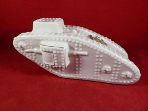 Large Arcadian Crested China WW1 British Tank – Mark IV …