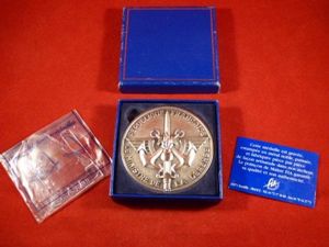 Mint in Box Large Vintage Metal Medallion Designed for the …