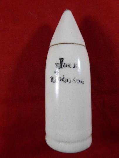 WW1 (LONDON) Crested Ware China Model of German 15cm Artillery Shell “Jack Johnson” by Arcadian China — image 2