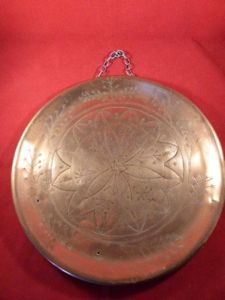 WW1 British Trench Art - Large Round Copper Plaque from …