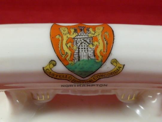 WW1 Arcadian China ZEPPELIN with the Crest of Northampton — image 7