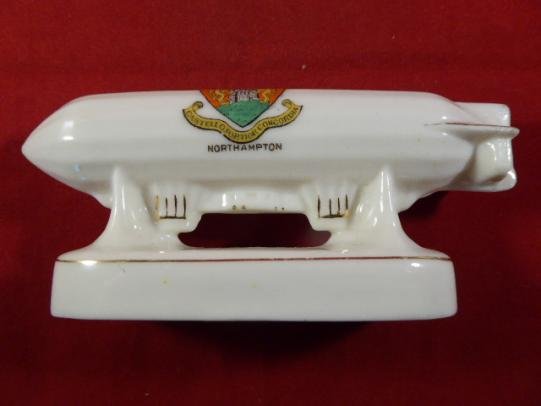 WW1 Arcadian China ZEPPELIN with the Crest of Northampton — image 9