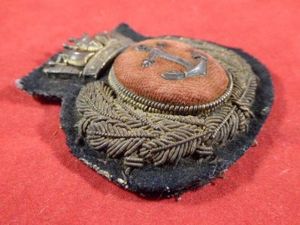 Genuine Issued WW1 Merchant Navy Officer's Cap Badge