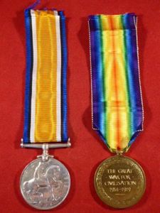 WW1 British War & Victory Medals to 27105 PTE W.C. …