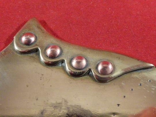 Boer War POW “Trench Art” Small Brass & Copper Victorian Ladies Shoe – Paperweight c1903 — image 4