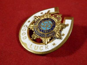 WW2 Gilt & Enamel Kings Crown Royal Army Service Corps …