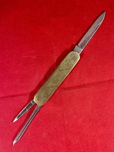 Ornate Vintage German Manicure Double Bladed Penknife by Anton Wingen …