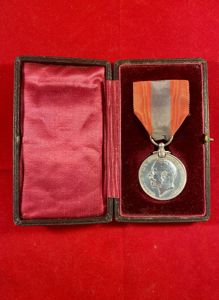 George V Imperial Service Medal – 'Coinage Head' in Original …