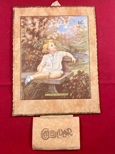Charming Original Wall Hanging 1937 Calendar and 1936 Christmas & …