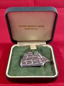 Vintage South Crofty Tin Mine Cornwall - Clipper Sailing Vessel …