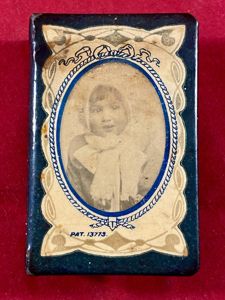 A Sweetheart WW1 Metal and Celluloid Matchbox Cover Depicting a …