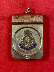 WW1 Period Royal Navy H.M.S. RENOWN Plated Metal Vesta Case