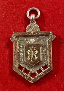 Rare Antique Hallmarked Silver & Gold Watch Fob Medal Awarded …