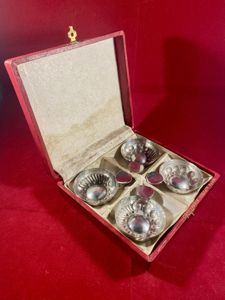 Vintage Cased Set of Four French Silver Plated Wine Tasters …