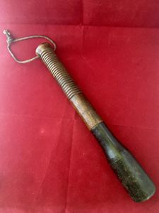 Unusual Antique Baluster Shaped Lead Weighted Wooden Cudgel or Truncheon …