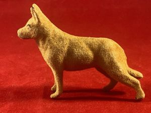 Lead Cast - Felt Covered - Wild Dog Toy Figure …