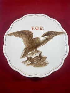 Antique 9.75' China Plate by Taylor, Smith & Taylor Co …