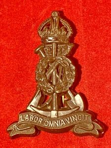 Genuine WW2 British Economy Plastic Labour Pioneer Corps Cap Badge …