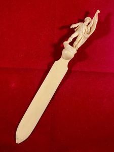 Rare Boer War Celluloid Letter Opener Depicting a Boer Soldier …