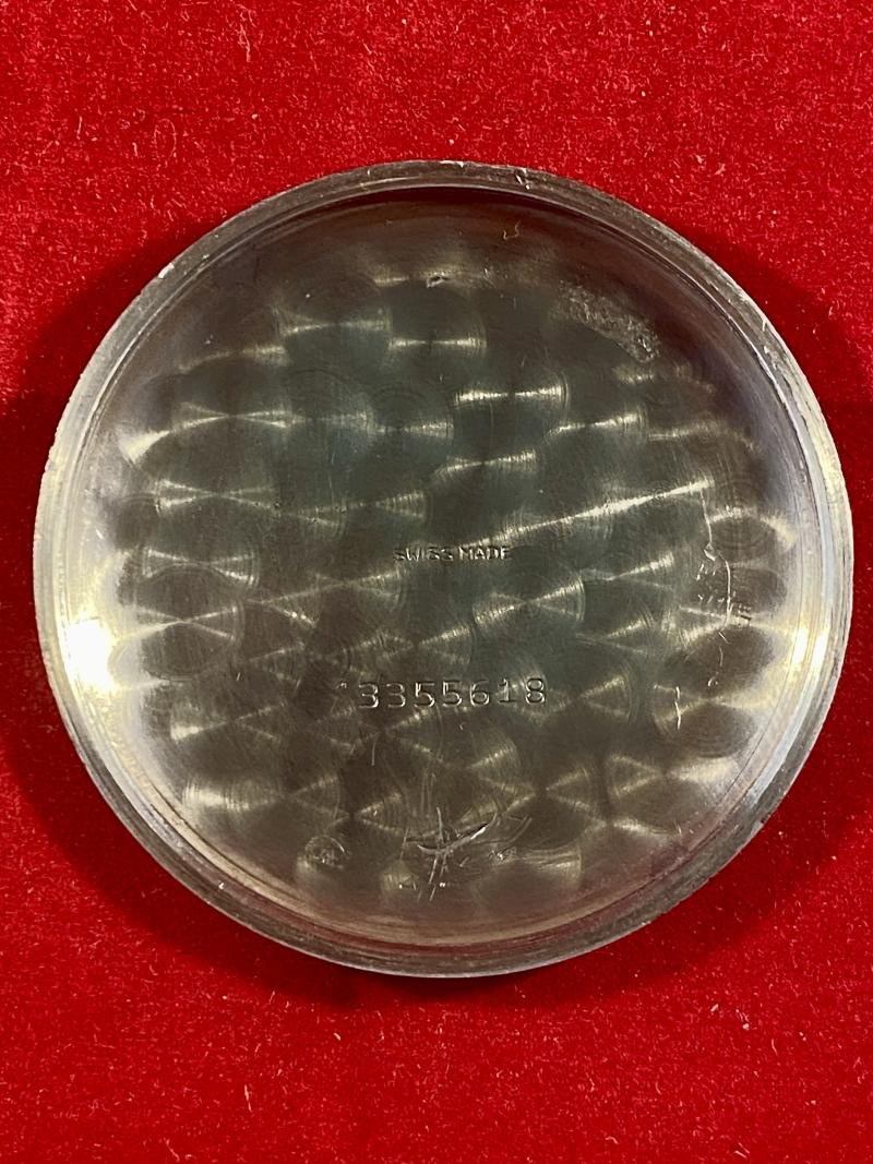 WW2 British Military Swiss made Pocket Watch Marked G.S.T.P. 198270 Retailed by Bravingtons London — image 9