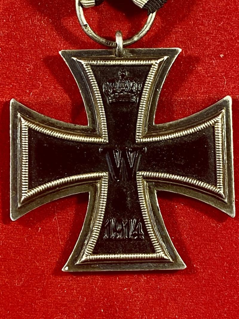 Original German WW1 1914 Iron Cross Medal 2nd Class with Long Ribbon — image 7