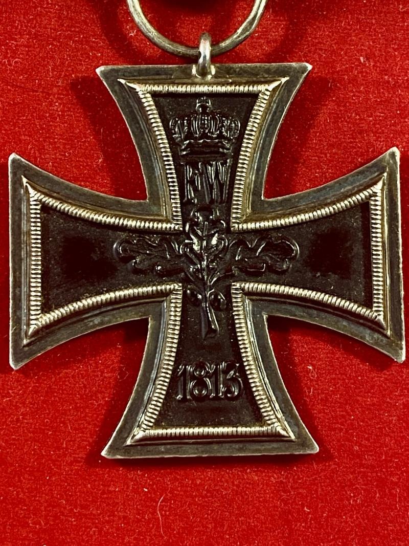 Original German WW1 1914 Iron Cross Medal 2nd Class with Long Ribbon — image 8