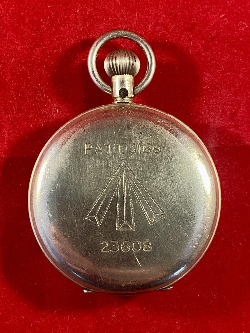 WW2 British Military Open Faced Stopwatch – PATT. 3169 — image 2