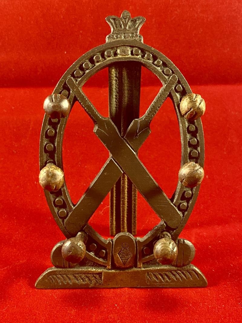 Cast Bronze Victorian Cricket Award – Quill-Pen Desk Stand c1879 — image 2