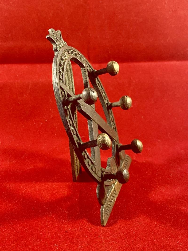 Cast Bronze Victorian Cricket Award – Quill-Pen Desk Stand c1879 — image 3