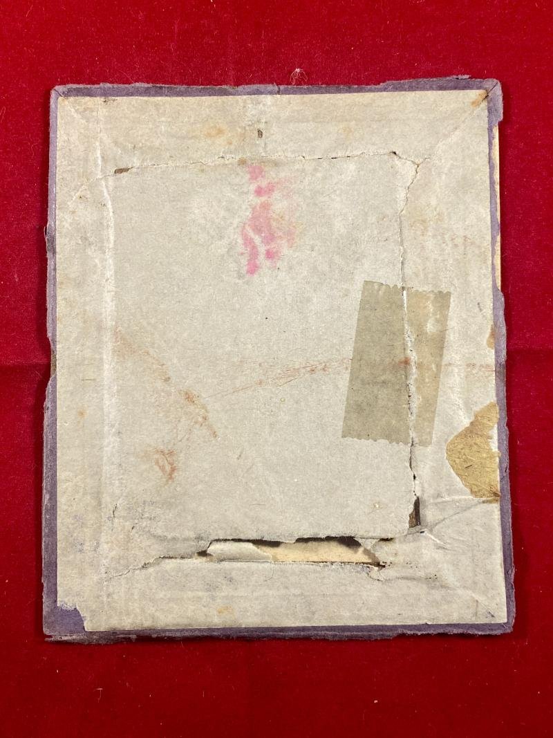 Impressive Paper Framed Tintype Photo of Three Soldiers of the Imperial German Army - Souvenir of the Year 1909 — image 7