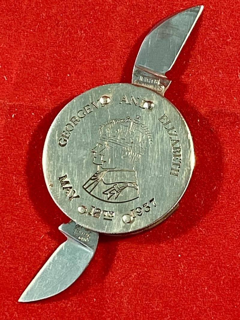 Double Bladed 'Coin' Penknife by G. Ibberson Sheffield – Souvenir of the Coronation of King George VI – 12th May 1937 — image 2