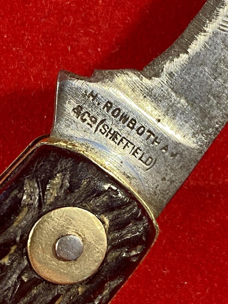 Vintage Pruning Knife with worn Blade by H. Rowbotham & Co. of Sheffield — image 10